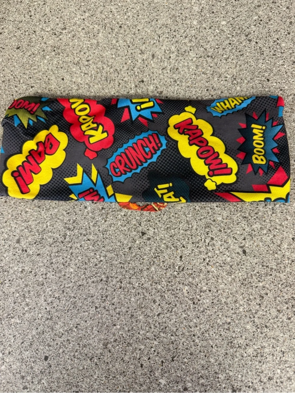 Comic Pop Art Headband - Black, Yellow, Red, Blue